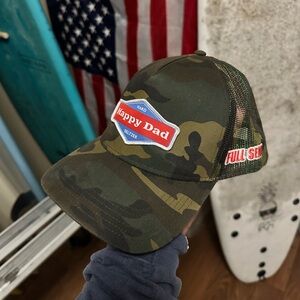 Camouflage Happy Dad Trucker Hat